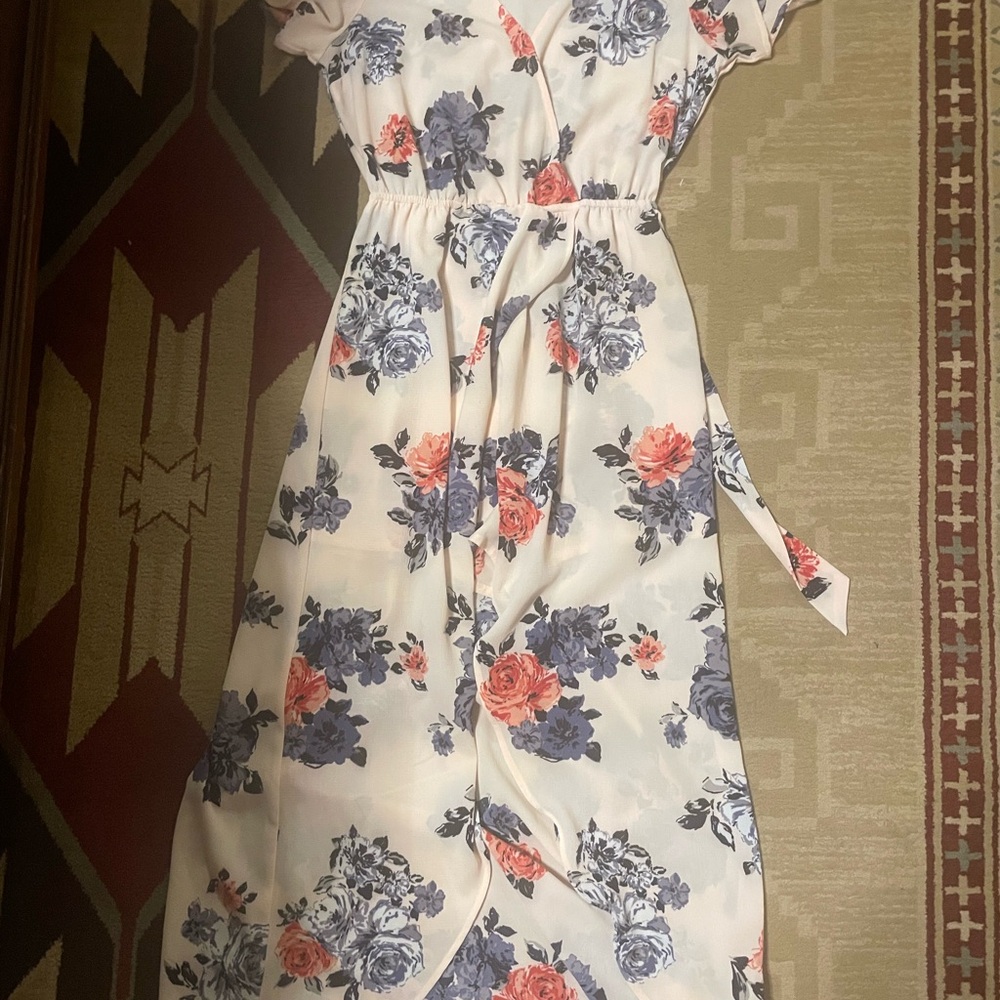 Floral Print Women's Ramper Dress